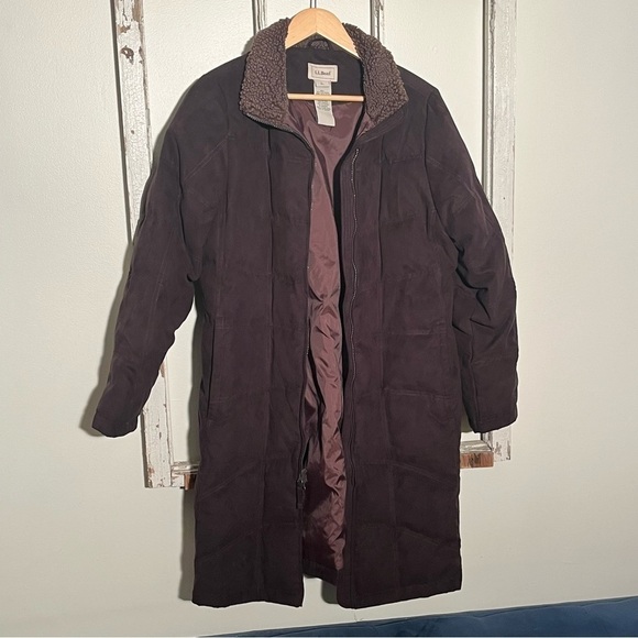 L.L. Bean Goose Down winter Jacket coat Women’s Large - Picture 2 of 11